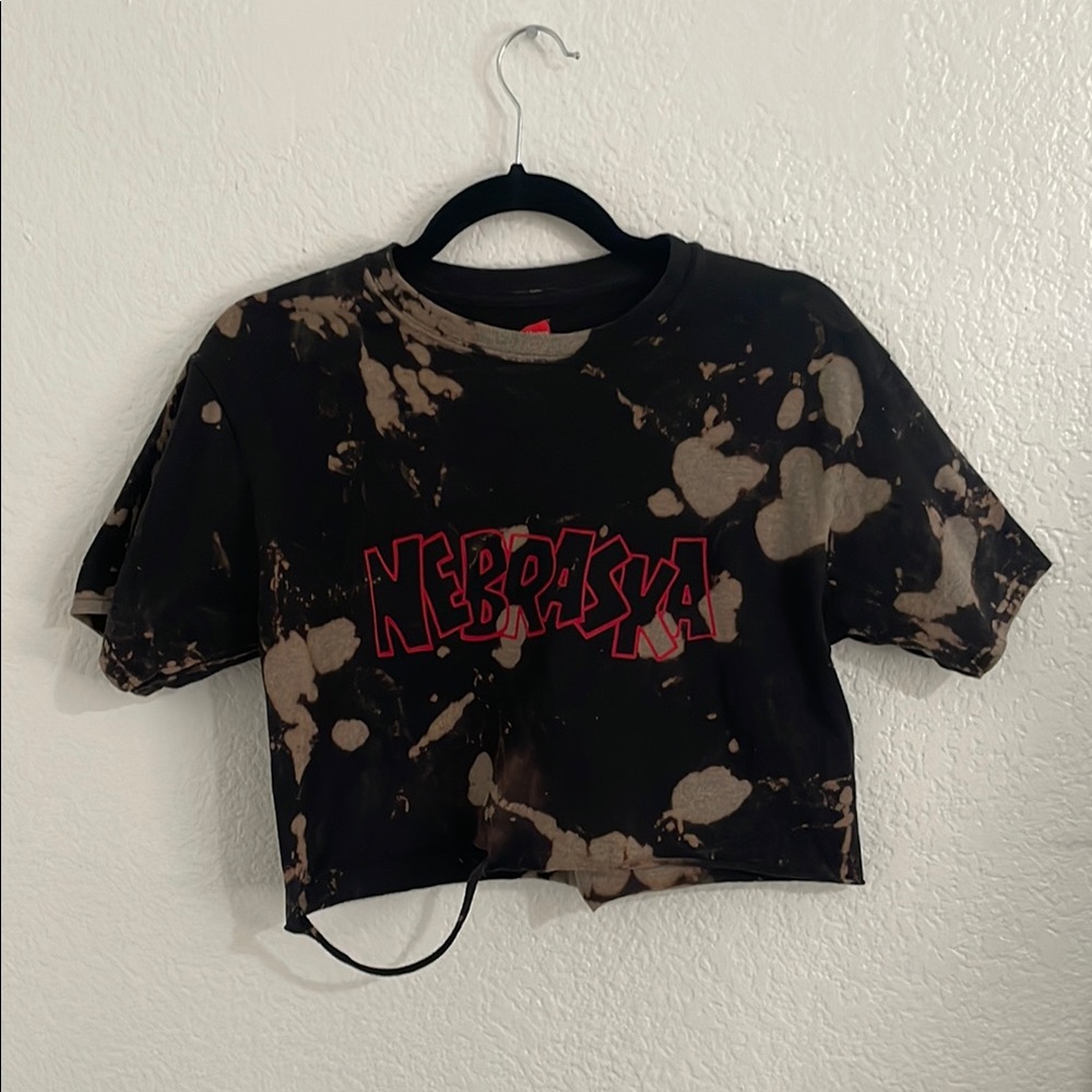 Nebraska Graphic Crop Top